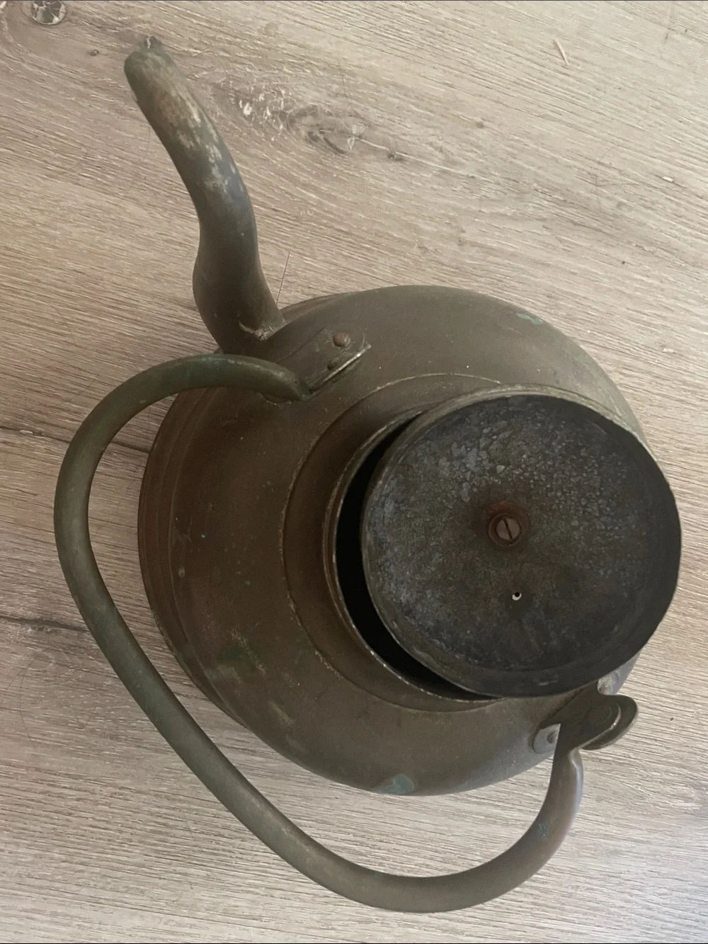 Charming Antique Copper Kettle with Rich, Unpolished Patina | Rare Oversized